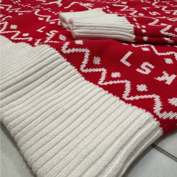 LSKD Limited Release Unisex Running Ugly Christmas Pattern Sweater 1% Better Gym - Picture 9 of 13